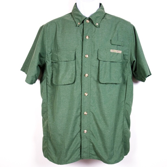 ExOfficio Nylon Blend Vented Fishing Shirt Men's S - Picture 1 of 8